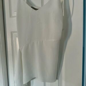 All Saints Ivory Asymmetrical Camisole